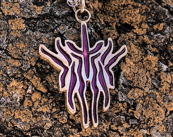 Kak Glyph from Brandon Sanderson's The Stormlight Archive Series, Bronze Willshaper Necklace or Key Chain, Licensed Way of Kings Jewelry