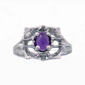 Baroque Gemstone Ring, Elven Jewelry, Medieval Ring, Baroque Style Jewelry, Sterling Silver, Includes Free US Shipping