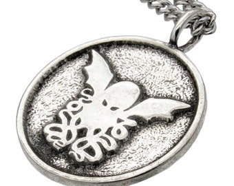 Solid 925 Sterling Silver Mythic Cthulhu by Oberon Zell Pendant 
