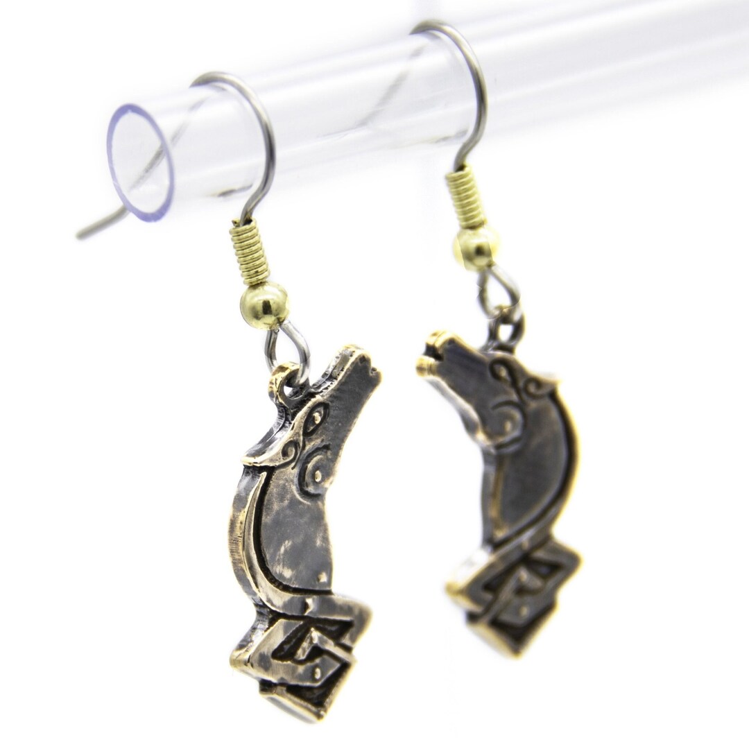 •EOWYN• labradorite wing + gold earrings