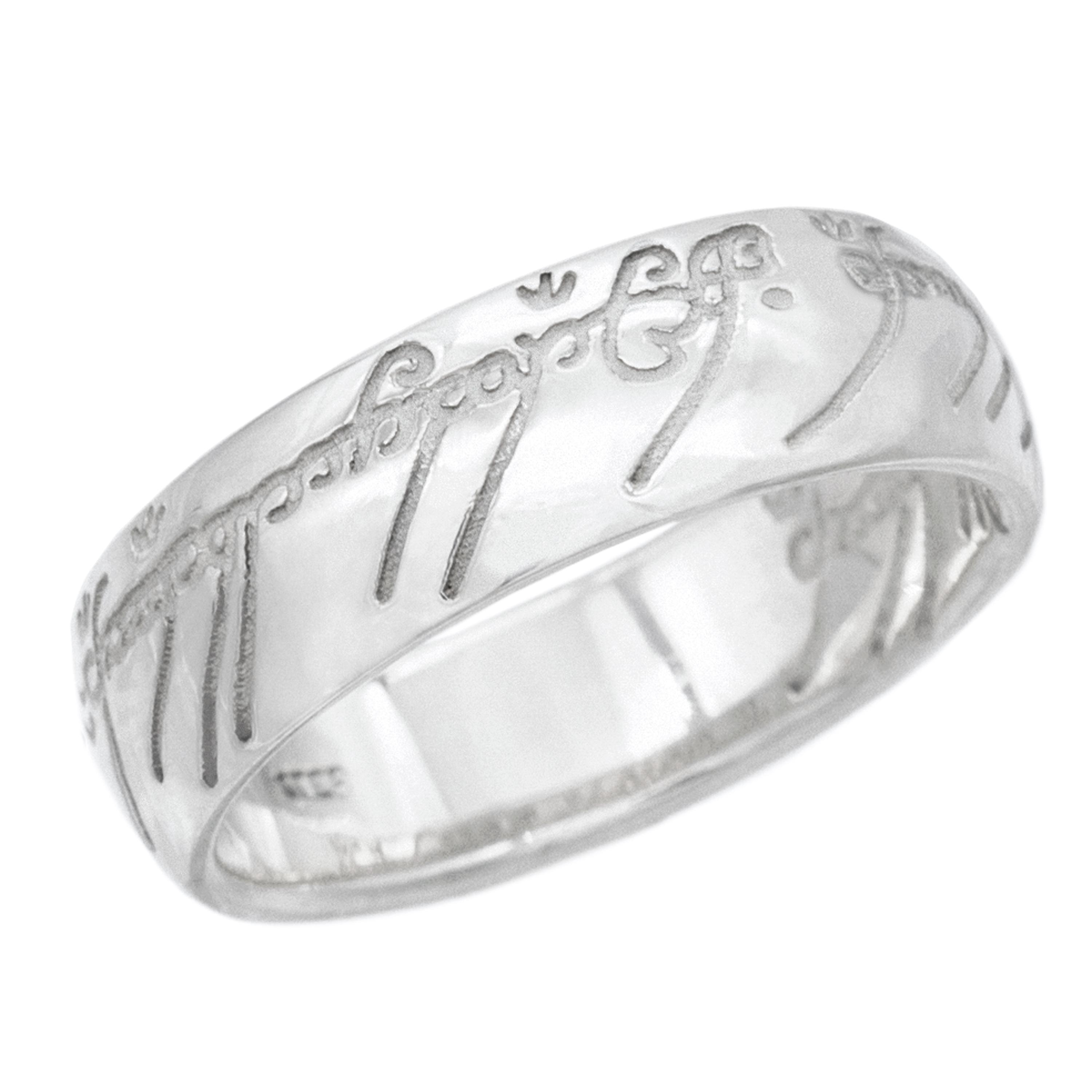 Lord of the Rings The One Ring Power Gold Plated 6mm Unisex