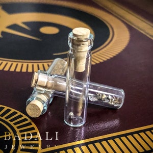 Mistborn Metals Vials, Officially Licensed Replica with Brandon Sanderson, Allomantic Metal in Glass Vials with Corks, Free US Shipping