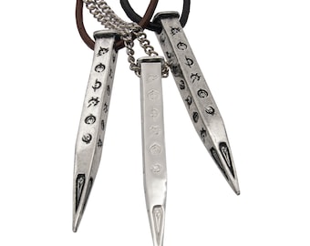 Collana Hemalurgy Spike ispirata alla serie Mistborn di Brandon Sanderson, ciondolo emalurgico in argento sterling con licenza ufficiale, Cosmere