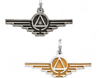 Gold Society Charm, Officially Licensed Red Rising Jewelry with Pierce Brown, Sterling Silver Gold Symbol Charms, Includes Free US Shipping