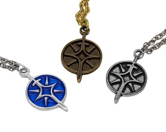 Stormlight Archive Symbol Pendant, Officially Licensed Brandon Sanderson's The Stormlight Archive Series, Silver or Bronze, Free US Shipping