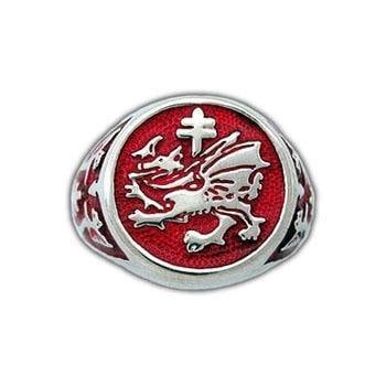 Order of the Dragon Signet Ring Vlad the Impaler Jewelry Sterling