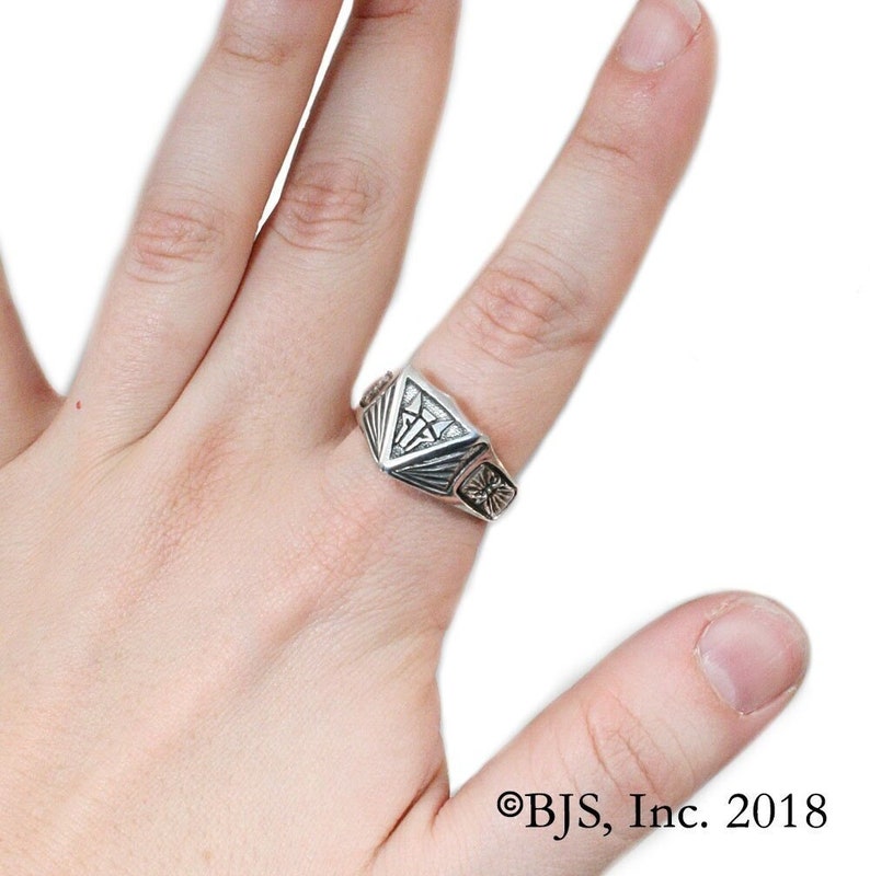 Institute Ring for House Mars from the Red Rising series by Pierce Brown, Sterling Silver House Mars Ring, Sizes 6 13.5, Free US Shipping image 1