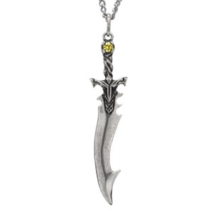 Oathbringer Shardblade Pendant from Brandon Sanderson&#39;s The Stormlight Archive Series, Heliodor Sword, Licensed Way of Kings Jewelry