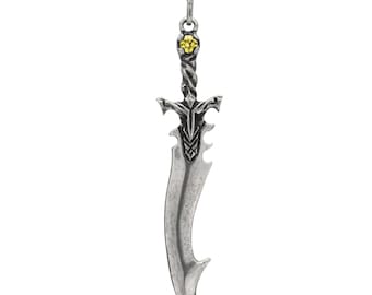 Pendentif Oathbringer Shardblade de la série Stormlight Archive de Brandon Sanderson, épée Heliodor, bijoux sous licence Way of Kings