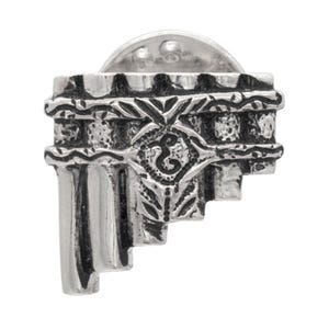 Eolian Talent Pipes Pin from Patrick Rothfuss&#39; Kingkiller Chronicle Series; Silver Lapel Pin or Tie Tack; Name of the Wind Jewelry