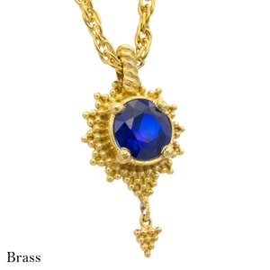 Officially Licensed Moiraine’s Kesiera Necklace - The Wheel of Time, 24k Gold Plated Sterling Silver or Brass Pendant