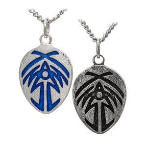 Bridge Four® Badge Necklace from Brandon Sanderson&#39;s The Stormlight Archive Series, Sterling Silver Bridgemen Pendant, Officially Licensed