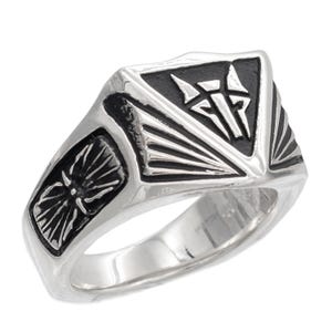 Institute Ring for House Mars from the Red Rising series by Pierce Brown, Sterling Silver House Mars Ring, Sizes 6 - 13.5, Free US Shipping