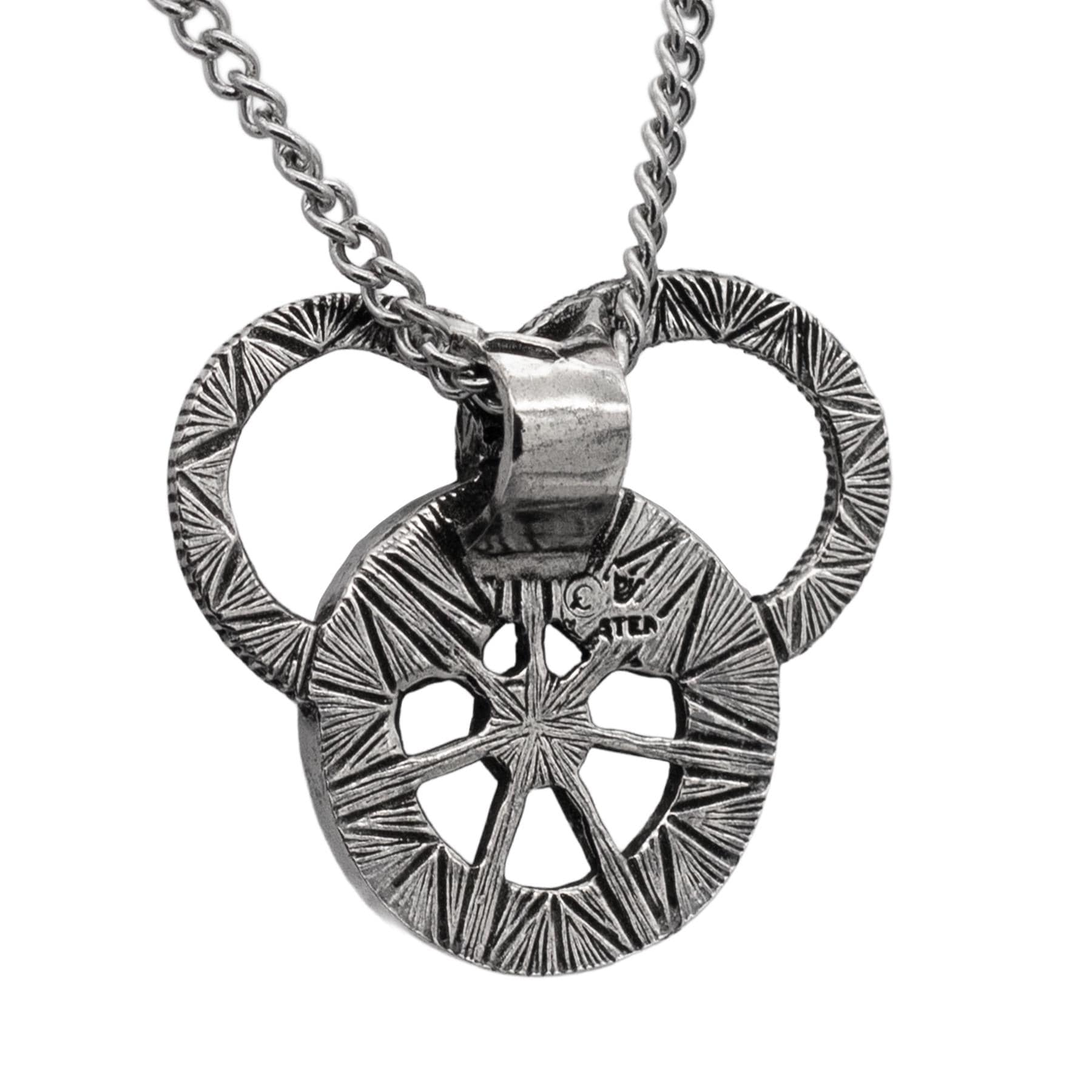 The Wheel of Time™© Snake and Wheel Necklace - Sterling Silver or