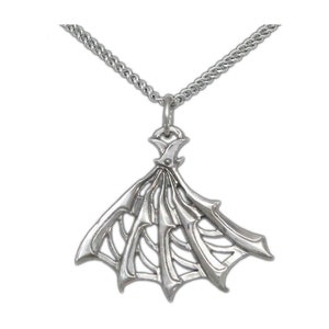 Sophronia&#39;s Bladed Fan Pendant from Gail Carriger&#39;s The Finishing School series, Sterling Silver with Optional Enamel, Free US Shipping