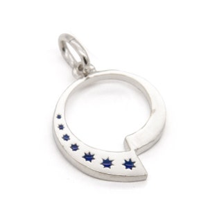 Fractalverse Charm, Officially Licensed To Sleep in a Sea of Stars Jewelry with Christopher Paolini, Brass or Sterling Silver
