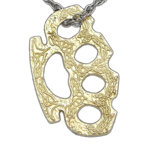 Owen's Brass Knuckles Necklace From Kevin Hearne's the Iron Druid