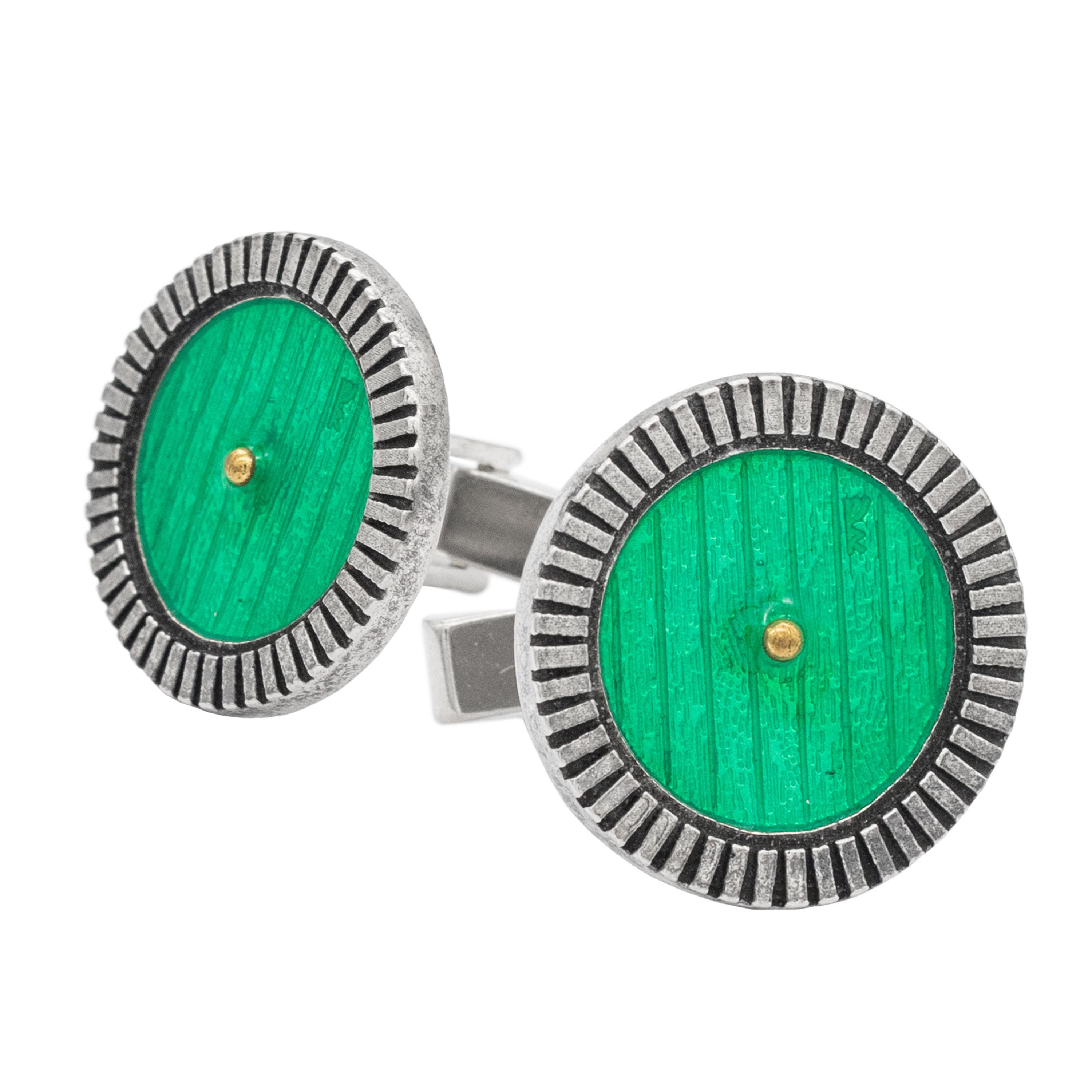 Bohlin Concho Cufflinks ボーリンコンチョカフスリングス The Hobbit Bag End Cufflinks, Sterling Silver Bilbo Baggins Door