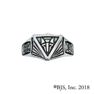 Institute Ring for House Mars from the Red Rising series by Pierce Brown, Sterling Silver House Mars Ring, Sizes 6 13.5, Free US Shipping Antiqued Silver