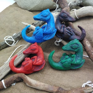 Dragon Fetus - ready to ship - cute sleeping puppy fantasy prop shaman macabre alchemist creepy cosplay colorful creepy horror cinema