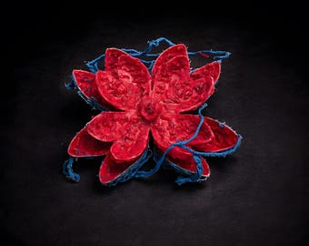 Meat Flower Horror Latex Sculpture – Handmade Dark Art Custom Colors