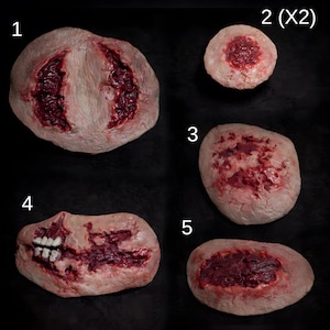 Protesi Ferite in Lattice – Effetti Speciali Horror per Trucco Scenico, SFX Wound per Cosplay, Cinema e Halloween