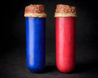 Viales de espuma para lanzar – Armas seguras para LARP – Viales alquímicos blandos – Objeto de fantasía sin vidrio – Hecho a mano – MIDIANlab
