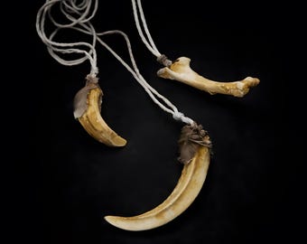 Collana con Zanna – Gioiello Horror Artigianale – Ciondolo Rituale Dark – Accessorio Gotico Cinematografico – MIDIANlab
