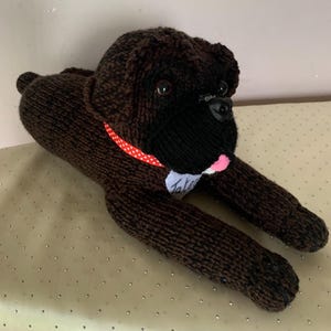 Boxer dog plushie, boxer dog lovers gift, dog lovers gift, boxer dog gifts, boxer dog soft toy, boxerdog memorial, dog memorial, pet loss image 14