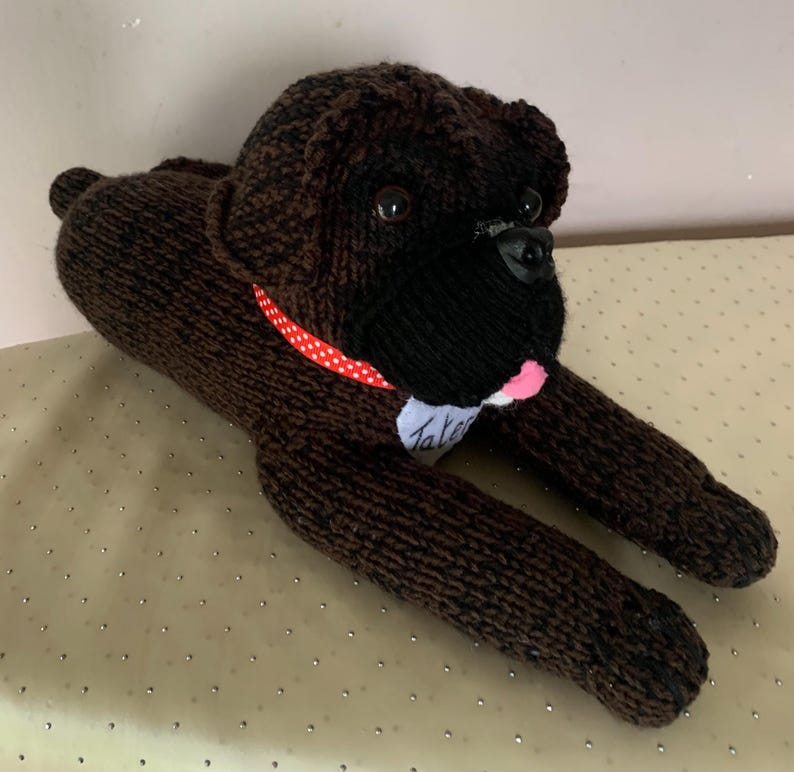 Boxer dog plushie, boxer dog lovers gift, dog lovers gift, boxer dog gifts, boxer dog soft toy, boxerdog memorial, dog memorial, pet loss image 14