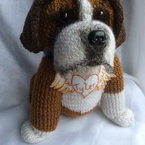 Boxer dogs, boxer lovers gifts, boxer dog memorial, boxer dog soft toy, dog lovers gifts, dog gifts, boxer dog replica, pet loss image 9