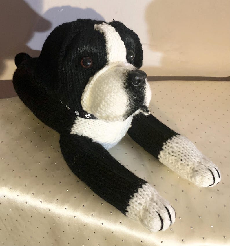 Boxer dog plushie, boxer dog lovers gift, dog lovers gift, boxer dog gifts, boxer dog soft toy, boxerdog memorial, dog memorial, pet loss image 17