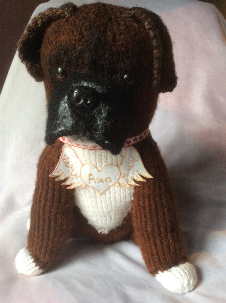 Boxer dogs, boxer lovers gifts, boxer dog memorial, boxer dog soft toy, dog lovers gifts, dog gifts, boxer dog replica, pet loss image 5