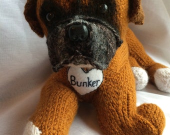 Chien boxer, cadeaux pour amoureux des chiens boxer, cadeaux pour amoureux des chiens, cadeaux pour chien boxer, peluche pour chien boxer, mémorial pour chien boxer, mémorial pour chien, cadeaux pour boxeur,