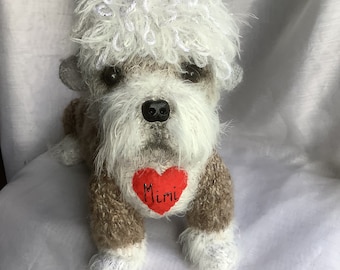 Dog lovers gifts, pet loss, terrier gifts, dog plushie, dandi dinmont, dandi terrier gifts, dinmont terrier gifts