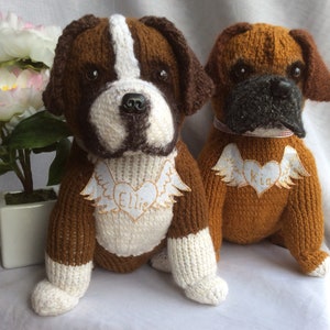 Boxer dogs, boxer lovers gifts, boxer dog memorial, boxer dog soft toy, dog lovers gifts, dog gifts, boxer dog replica, pet loss image 6