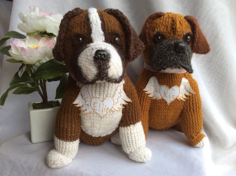 Boxer dogs, boxer lovers gifts, boxer dog memorial, boxer dog soft toy, dog lovers gifts, dog gifts, boxer dog replica, pet loss image 6