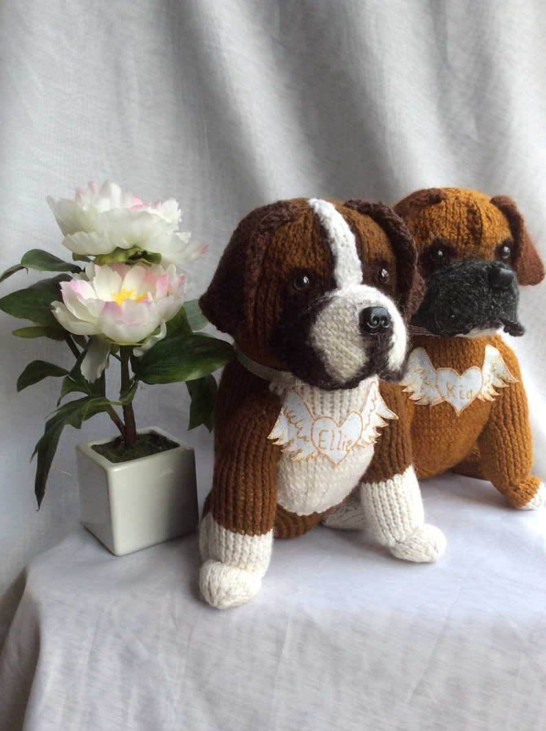 Boxer dogs, boxer lovers gifts, boxer dog memorial, boxer dog soft toy, dog lovers gifts, dog gifts, boxer dog replica, pet loss image 7