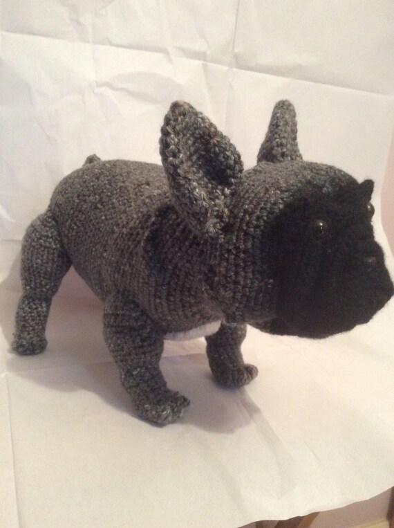 brindle french bulldog stuffed animal