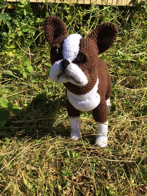brown boston terrier stuffed animal