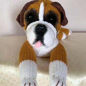 Boxer dog plushie, boxer dog lovers gift, dog lovers gift, boxer dog gifts, boxer dog soft toy, boxerdog memorial, dog memorial, pet loss image 16