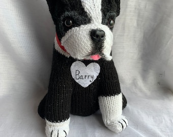 Boston terrier, regalos de Boston terrier, regalos para perros, regalos para amantes de los perros, pérdida de mascotas, peluche de Boston terrier, memorial de Boston terrier, perros de juguete