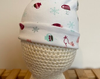 Cute Baby Soft Cotton Jersey Hat,Double Layered