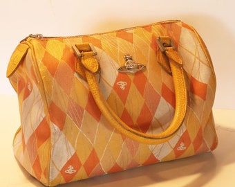 Vivienne Westwood Checkered Argyle Shoulder Bag | eBay