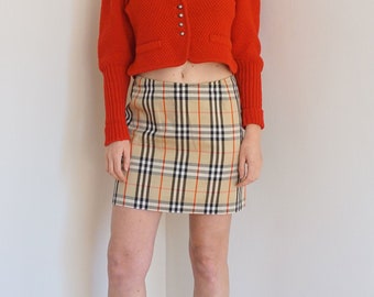 burberry mini skirt plaid