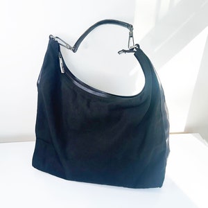 Vintage Gucci by Tom Ford Y2K Nylon Canvas + Leather Hobo Vintage Gucci by Tom Ford Y2K Nylon Canvas + Leather Hobo