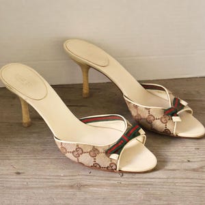 Gucci Monogram Heels - Etsy
