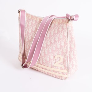 Dior Trotter Shoulder Bag Pink Cloth ref.129476 - Joli Closet