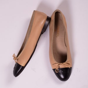 Black and tan ballet flats cheap