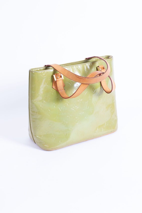 Louis Vuitton Vernis Monogram Houston Bag in Apple Green 